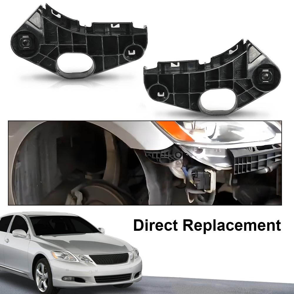 G-PLUS Bumper Retainer Compatible with Lexus GS300 Base 2006/ GS430 Base 2006-2007/ GS460 Base 2008-2011/ GS350 GS450h Base 2007-2011 Front Driver & Passenger Side Upper 5253630190, 5253530210