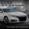 G-PLUS Front Bumper Fog Lamp Bezel Light Cover Passenger Side Compatible with Honda Accord Sedan 2018-2020 Black