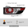 G-PLUS Tail Light Rear Brake Lamp Right Side Compatible with Land Range Rover Evoque 2011-2015 LR074796 Luces Traseras Rear Brake Lamps Assembly