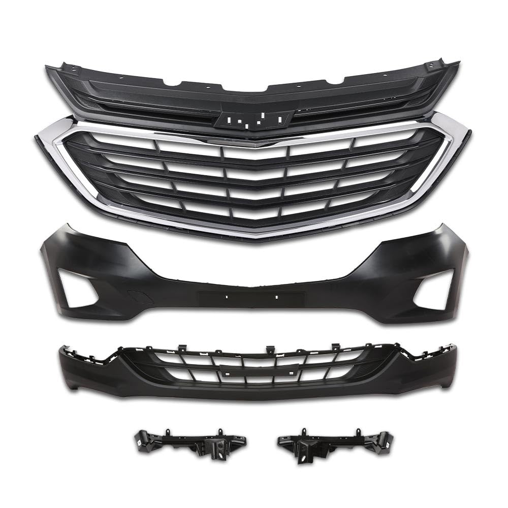 G-PLUS Front Bumper Upper Lower Grille Kit Compatible with Chevy Equinox 2018-2021