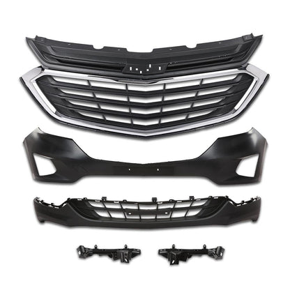 G-PLUS Front Bumper Upper Lower Grille Kit Compatible with Chevy Equinox 2018-2021