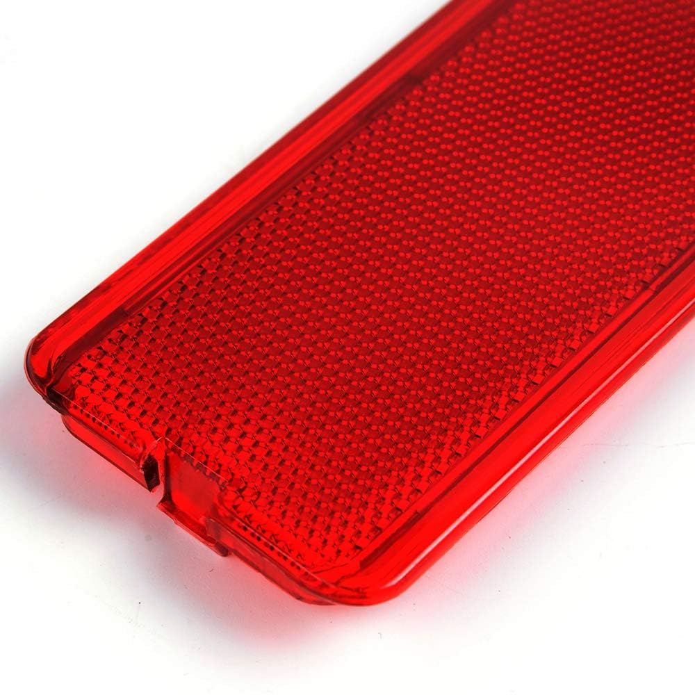 G-PLUS Front Rear Door Entry Reflector Interior Door Trim Panels Compatible with Ford Super Duty F250 F350 F450 F550 1999-2007/Fit Ford Excursion 2000-2005 F81Z2523820AA F81Z-2523820-AA Red 4 PCS