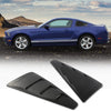 G-PLUS Side Window Louvers Board Left Right Carbon Style Compatible with 2005-2014 Mustang(NOT fit Convertible Models) ABS Plastic Black Side Window Louver Air Vent Scoop Shades Cover Blinds