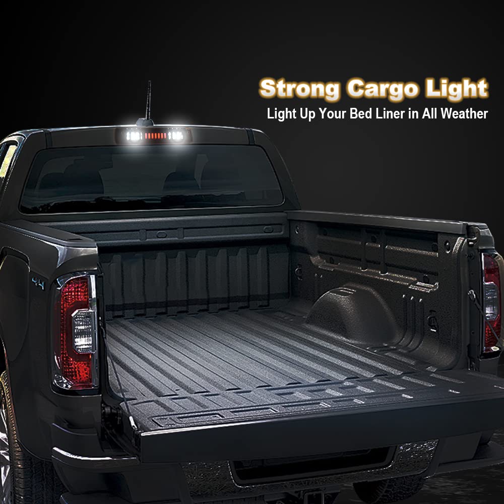G-PLUS Rear High Mount 3RD Third I Brake Light Stop Tail light Lamp Compatible with Colorado 2015 2016 2017 2018/Canyon GM25971002 52019397 Rear Cab Roof Tail Center Lamp