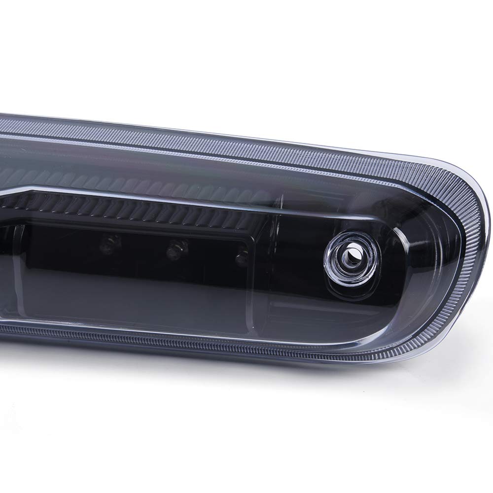 G-PLUS LED Third 3rd Brake Cargo Light Compatible With Chevy Silverado/GMC Sierra 1500 2500HD 3500HD 2007-2013 Rear High Mount Stop Lamp Tail Light (Black Housing)