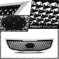 G-PLUS Front Upper Grille Chrome for Kia Sportage 2014-2016 Product Specifications