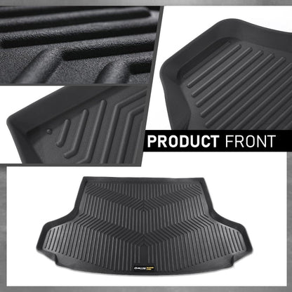 G-PLUS Rear Trunk Mat Compatible with Honda HRV 2023 2024 2025 TPE All Weather Full Cover Protection 1 Piece Black Cargo Mats Floor Mats