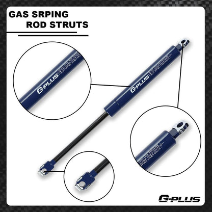 G-PLUS Gas Struts for Heavy Lid,SG430001,Compatible with Silverado Camaro 1982-1992 Silver 2pcs