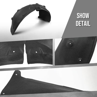G-PLUS Rear Right Inner Fender Wheel Liner Splash Guard Shield Compatible with Tesla Model X 2016-2020 1034248-00-I, 103424800I Black