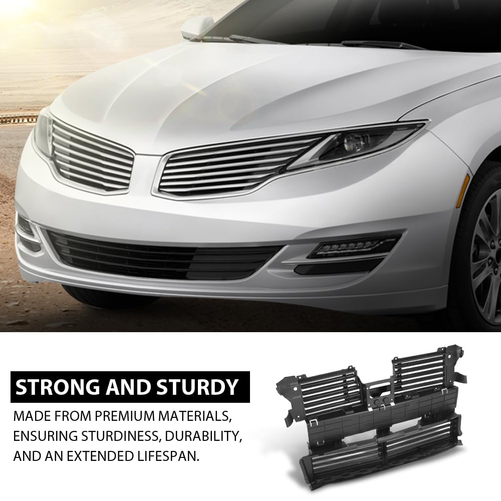 G-PLUS Active Grille Shutter, Compatible with Lincoln MKZ 2015-2016, FP5Z8475A, FP5Z-8475-A, 601605, FO1206132