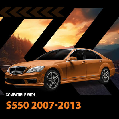 G-PLUS Front Left Side Door Molding & Beltline Trim Compatible with Benz S65 AMG Base 2007-2013 | OE Replacement 2216904180 | Direct Fit | Fade & Peel Resistant
