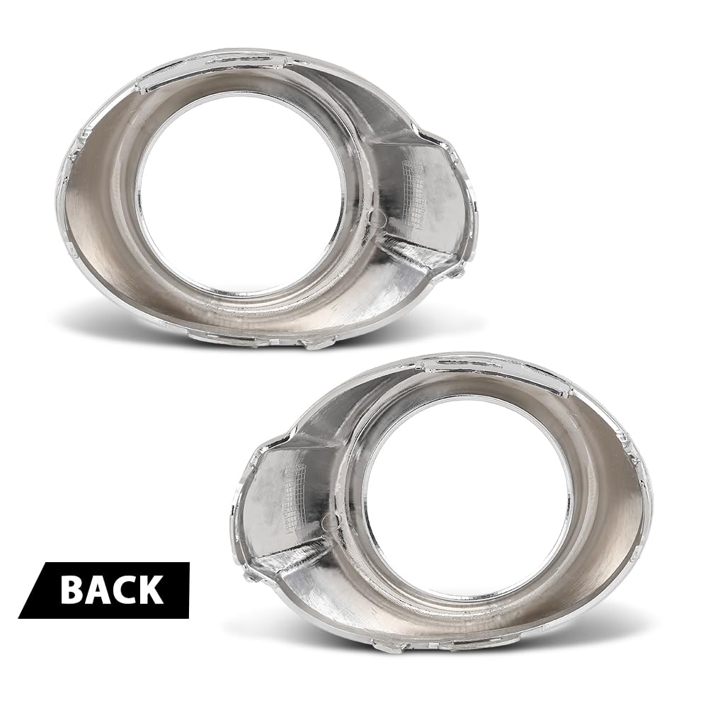 G-PLUS Fog Light Trim Set, Compatible with Ford Focus SE SEL Titanium 2012 2013 2014, LH Driver & RH Passenger Side, CP9Z17E810C, CP9Z17E811C