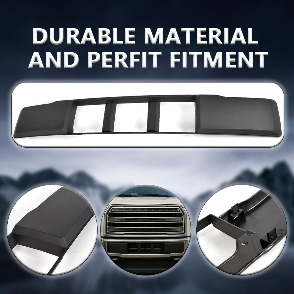 G-PLUS Front Bumper Lower Grille Grill Trim Panel Compatible with Ford F150 2015-2017 Replacement for FL3Z-17E810-CA