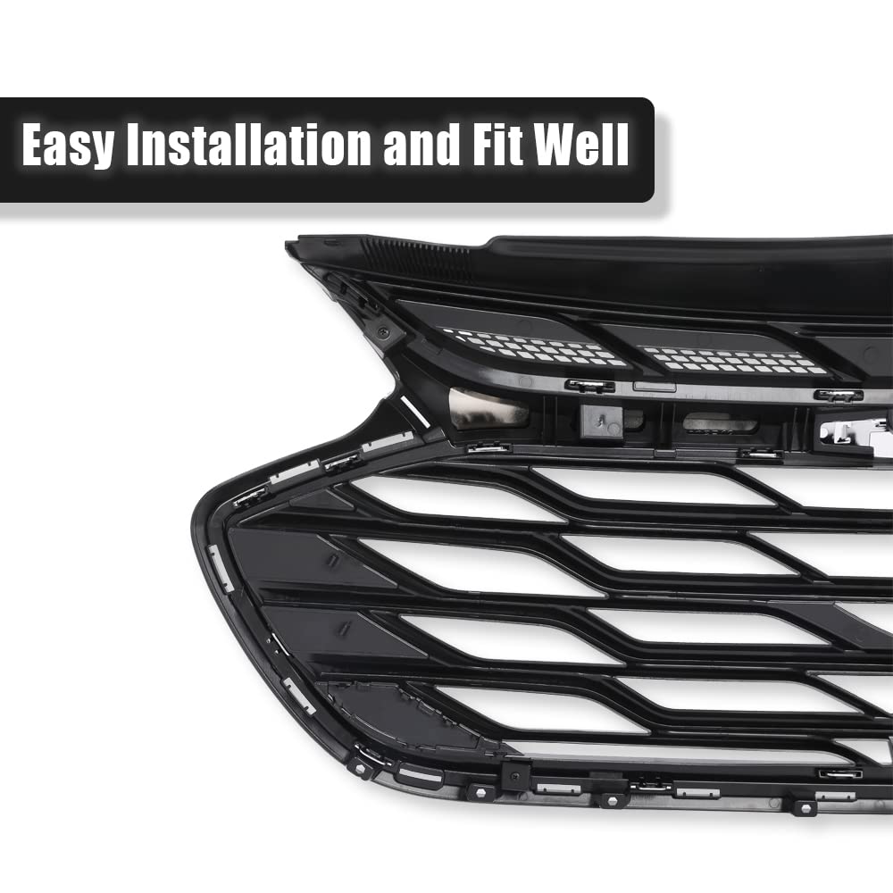 G-PLUS Front Bumper Lower Bottom Mesh Grill Compatible With 2016-2018 Chevy Cruze Without RS Package 84212683 84095939 Front Grill Mesh Trims