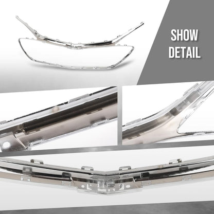 G-PLUS Front Grille Trim Compatible with Chevy Malibu 2019 2020 2021 2022 84473374, GMC1202106 Chrome