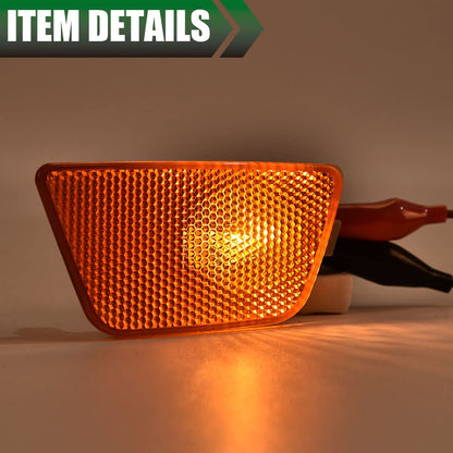 G-PLUS Front Bumper Mounted Side Marker Light Assembly Compatible With 2014-2015 Cruze Diesel/2016 Cruze Limited/2011-2015 Cruze (Driver Side Left)