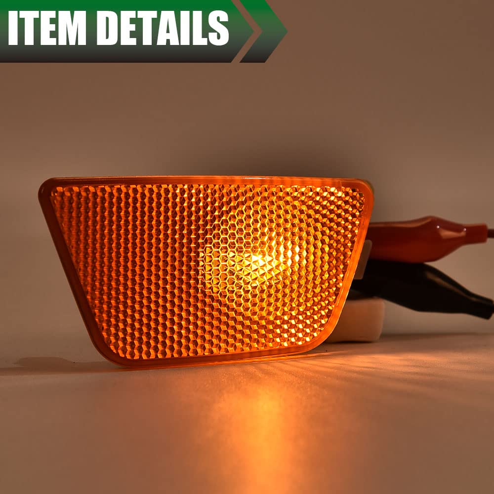 G-PLUS Front Bumper Mounted Side Marker Light Assembly Compatible With 2014-2015 Cruze Diesel/2016 Cruze Limited/2011-2015 Cruze (Passenger Side Right)