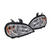 G-PLUS Headlights Assembly Compatible With 05-12 Freightliner Columbia Models Headlights Crystal Chrome Housing,Driver & Passenger 2PC Bumper Headlamps,faros delanteros