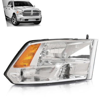 G-PLUS Headlights Assembly Front Headlamp Right without Bulbs Fit Dodge Ram 1500 2500 3500 2009-2018 Factory Bumper Headlamps,faros delanteros