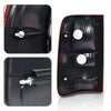 G-PLUS Tail Lights Tail Lamp Assembly w/o Bulbs Compatible with Ford F150 King Ranch, Lariat, XL 2004 2005 2006 Right Side luces traseras faros traseros 6L3Z13404BA, FO2801182 Red Lens