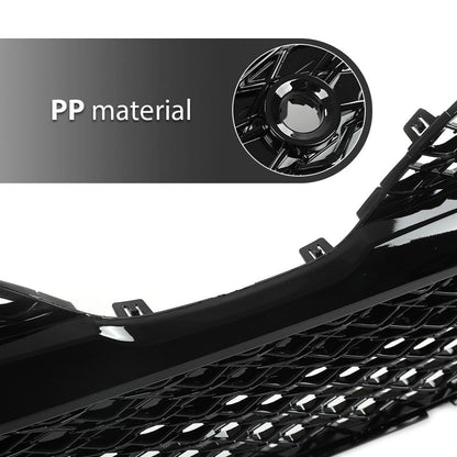 G-PLUS Front Bumper Cover Grille, Compatible with Toyota Camry SE XSE 2018-2020 with Parking Sensors/NOT fit LE XLE models Trim Grill For 5310206560 TO1036186 (Glossy Black)