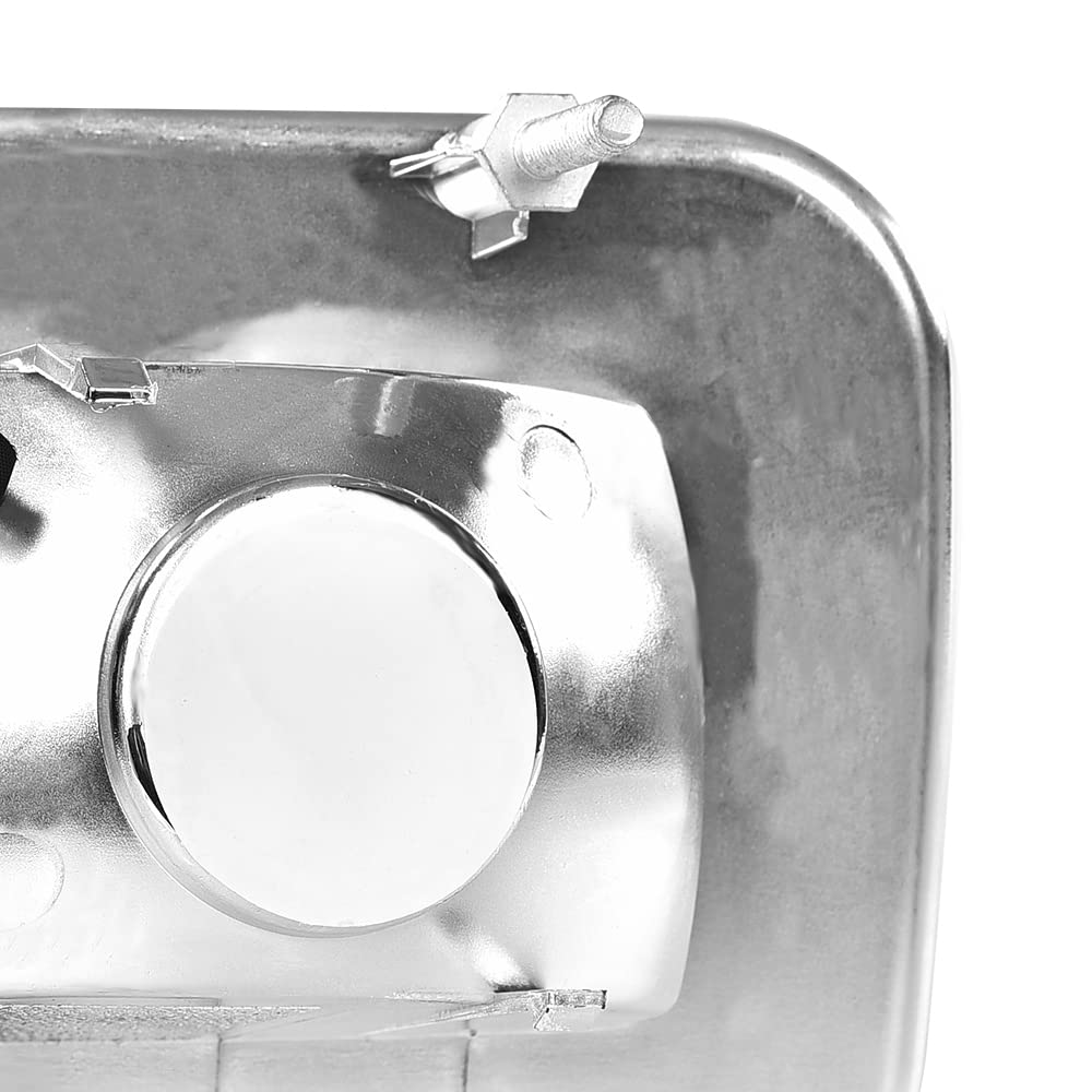 G-PLUS Front Clear Chrome Parking Signal Light Set Compatible with 2003-2008 H2 Hummer 2005-2008 H2 SUT White 844176006196