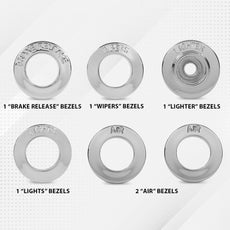 G-PLUS Dash Knob Bezels for Galaxie Ford Full-size 1962 Product Details