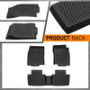 G-PLUS Floor Mats 3Pcs Compatible with Nissan Rogue 2014-2020 (No Rogue Sport or Select Models) All Weather Protection TPE Floor Liners 3 Piece Black,1st & 2nd Row