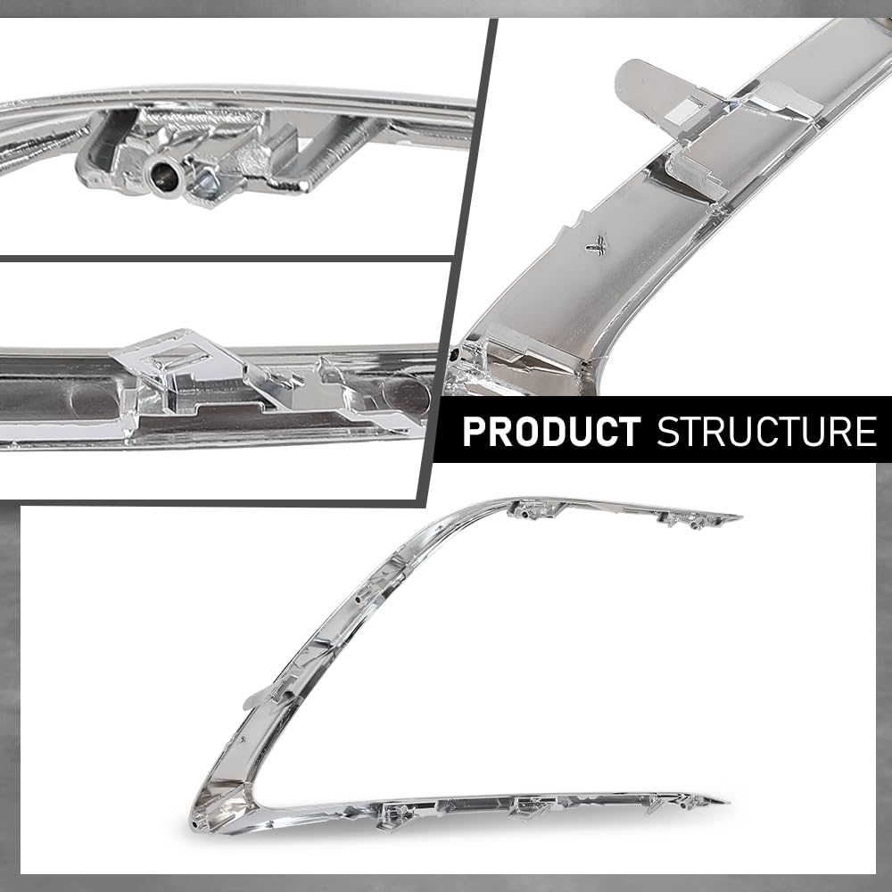 G-PLUS Front Left Bumper Grille Grill Strip Trim, Compatible with Toyota Camry LE XLE 2021-2023, Driver Side, 5271306120