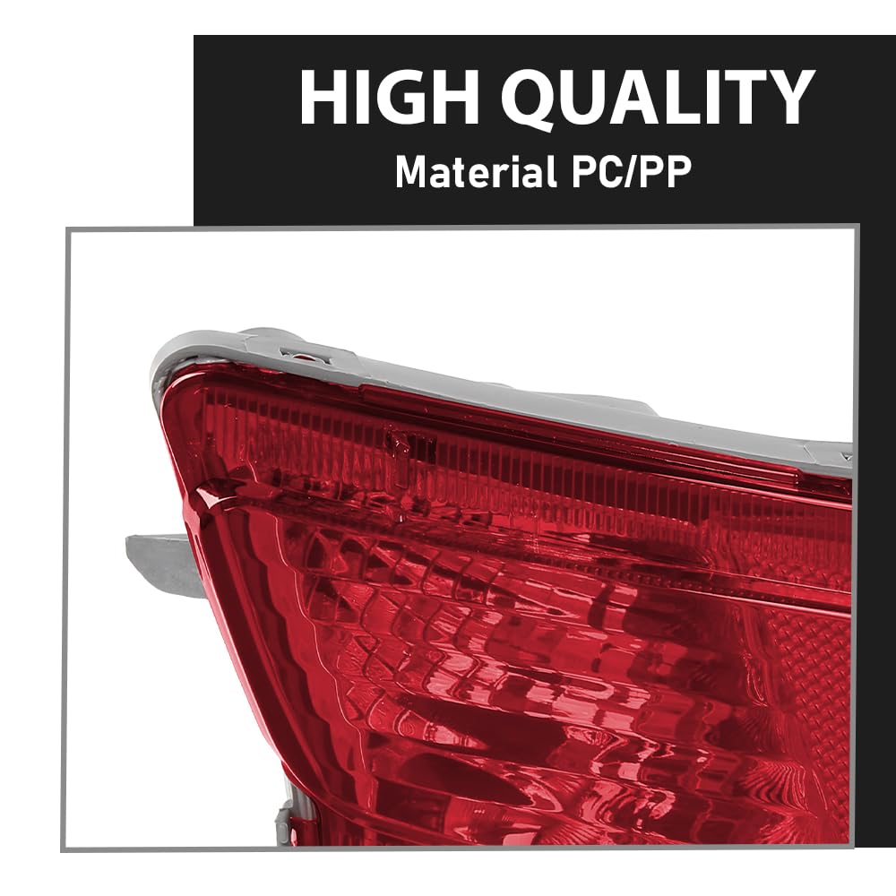 G-PLUS Rear Left Bumper Reflector Tail Light Turn Signal Lamp, Compatible with Toyota RAV4 2013-2015, 814900R010, TO1184107