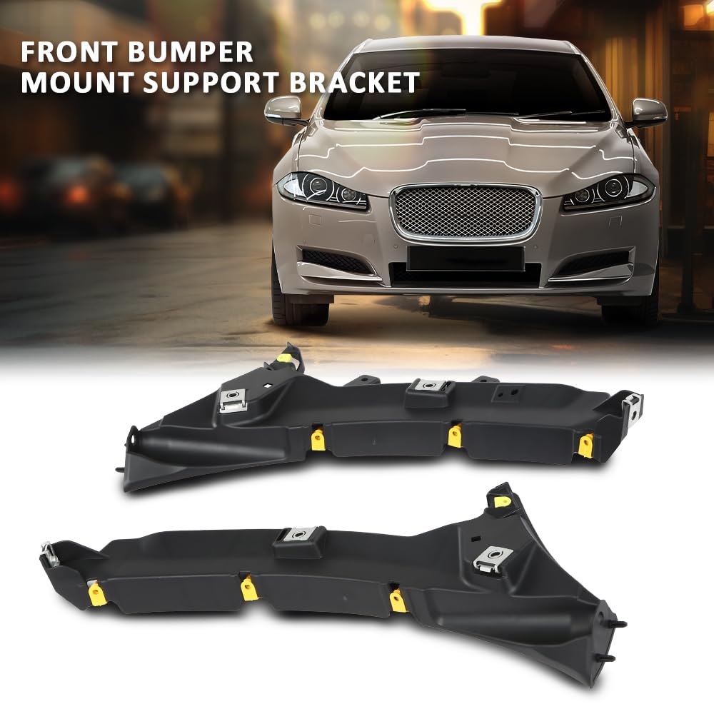 G-PLUS Front Bumper Mount Support Bracket Compatible with Jaguar XF XFR 2012-2015,Fit Jaguar XFR-S 5.0L V8 A/T Base Sedan 2013-2015