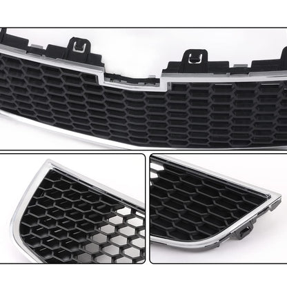 G-PLUS Front Bumper Upper & Lower Grill Compatible with Chevy Cruze 2011-2014 (Not Fit ECO Model) Black Grille Pair GM1200624, 95225615
