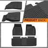 G-PLUS Floor Mats Set Compatible with Tesla Model S 2015-2020 (Only for Model S Badging) All Weather Full Cover Protection TPE Floor Liners Model S Accessories Black alfombras para carro 3PCS