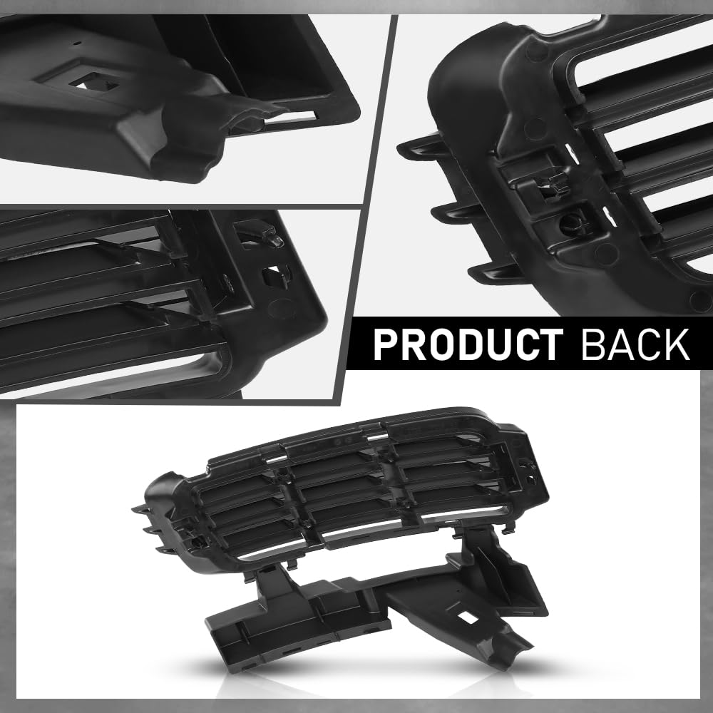 G-PLUS Front Bumper Grille Compatible with Range Rover 2013 2014 2015 2016 2017 Black Grill Insert LR046709