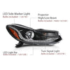 G-PLUS Headlights Headlamps w/Bulbs Compatible with Chevy Trax 2017-2022,Fit w/Factory LED DRL Projector Headlights Models Only,Driver and Passenger,faros delanteros