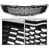 G-PLUS Front Upper Bumper Grille Grill Chrome & Black Compatible with Kia Forte5 Hatchback EX LX 2017 2018 86350-A7810, 86350A7810, 86350A7830, 86350-A7830