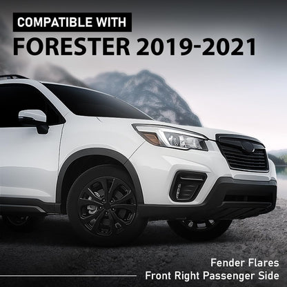 G-PLUS Front Right Fender Flare Compatible with Subaru Forester 2019 2020 2021 Wheel Arch Molding 91112SJ200, SU1291102