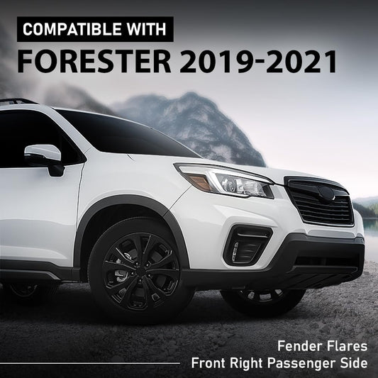 G-PLUS Front Right Fender Flare Compatible with Subaru Forester 2019 2020 2021 Wheel Arch Molding 91112SJ200, SU1291102