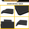G-PLUS 3PCS Cargo Liner,Compatible with 2020-2025 Tesla Model Y 5 Seat (NOT Fit 7 Seat),1st & 2nd Row 3PCS,TPE Black Full Cover Protection Floor Liner Mats,All Weather Interior Accessories