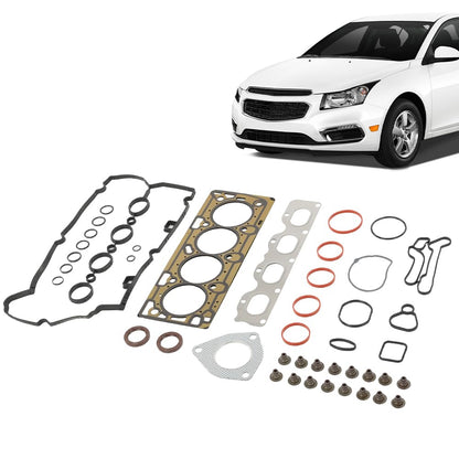 G-PLUS Head Gasket Set Bolts Compatible with Chevy Cruze L 2015/Chevy Cruze LS 2011-2015/Chevy Sonic (submodel: LS, LT, LTZ) 2012-2013/Chevy Express 1500 2003-2014 HGS345, 15638942