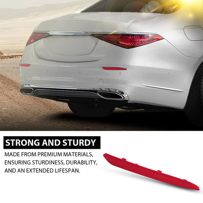 G-PLUS Rear Right Bumper Reflector, Compatible with Benz A220 A35 GLE350 GLE63 S550 2014-2022, Passenger Side, 2228200874, MB1185104