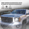 G-PLUS Headlights Assembly Compatible with 2007-2013 GMC Sierra 1500,Fit 2007-2014 GMC Sierra 2500 HD 3500HD Bumper Headlamps, Smoky Lens Chrome Housing Amber Reflector,faros delanteros