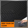 G-PLUS TPE Floor Mats Fit Freightliner Cascadia 116 126 New Body Style 2018-2025 Models Truck Accessories Cargo Liners All Weather Protection Black Alfombras para Carro