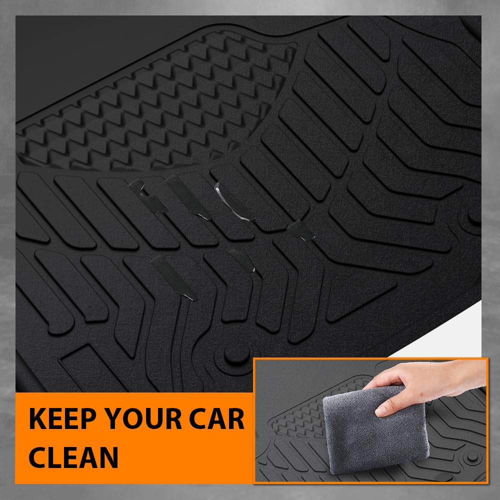 G-PLUS TPE Floor Mats Fit Freightliner Cascadia 116 126 New Body Style 2018-2025 Models Truck Accessories Cargo Liners All Weather Protection Black Alfombras para Carro