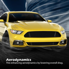 G-PLUS Front Lip Splitter 3PCS for Ford Mustang 2013-2014 RP Style Carbon Style Product Image