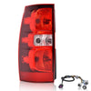 G-PLUS Tail Lights Brake Lamps w/Harness Compatible with Chevy Suburban 1500 2007-2014/Fits Chevy Suburban 2500 LTZ 2007, Left Side Luces Traseras Rear Brake Lamps Assembly Faros Traseros