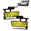 G-PLUS Front Bumper Fog Lights Compatible With GMC Sierra 1999-2002/Compatible With Yukon XL 2000-2006 Pickup Truck,Driver& Passenger Fog Lamps (Yellow lens)