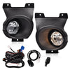 G-PLUS Bumper LED Fog Lights Compatible With 2011-2014 Ford F150, (NOT For SVT Raptor Models), Driving Fog Lamps w/Switch/Bracket/Bulbs Pair (Smoky lens)