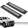 G-PLUS LED Illuminated Platinum Door Sill Plates Compatible with Ford F250 F350 F450 F550 Super Duty Crew Cab Only 2017-2022 Left and Right Door Sill Protector HC3Z-2613208-AA HC3Z-2613209-AA