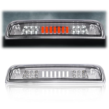 G-PLUS LED 3rd Third Brake Light Compatible with Chevy Silverado/GMC Sierra 1500 2014-2020, High Mount Cargo Lamp Type I, Clear Lens Chrome Housing, 23509162 20979071